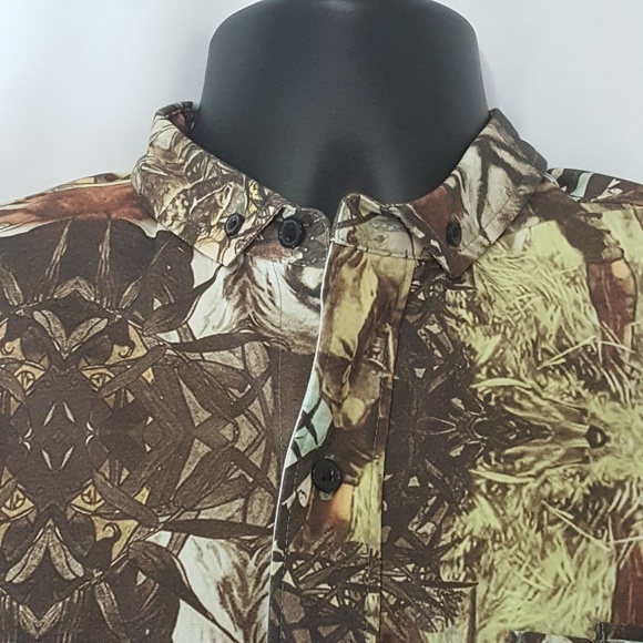 BLVCK SCVLE Men's M Button-Down Black Scale Brown - Picture 6 of 8